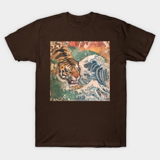 TIGER VINTAGE WOODBLOCK PRINT T-Shirt